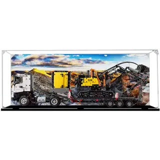 DANRUN Acryl Vitrine Box Kompatibel mit Lego 42175 LKW und Bagger Modell, Schutz, Staubdicht, Transparent, Kompatibel mit Lego (nur Vitrine)