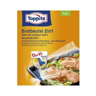 Toppits ® Aroma Bratbeutel 2in1 L 4008871207999 , 1 Packung = 5 Stück