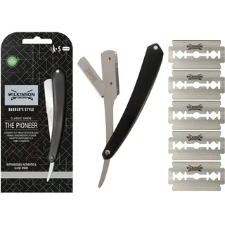 Wilkinson Sword Barber's Style Straight Edge klassisches Rasiermesser + Ersatzklingen
