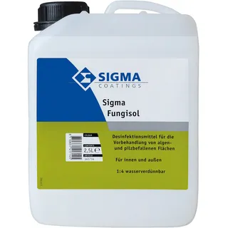 SIGMA Fungisol, 2,5L - Wasserverdünnbares Desinfektionsmittel für die Vorbehandlung von algen- und pilzbefallenen Flächen.