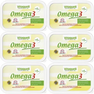 Vitaquell Omega 3 Pflanzen-Margarine, 6 x 250 g