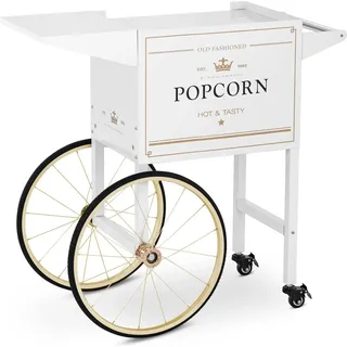 Royal Catering Wagen für Popcornmaschine 51 x 37 cm weiß & golden -