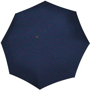 Reisenthel pocket duomatic mixed dots red Kompakter Taschenschirm aus recycelten PET-Flaschen Mit großer Drucktaste und ergonomisches Griffdesign, Couleur:mixed dots red