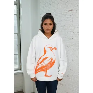 salzhaut Hoodie orange/offwhite S