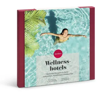 mydays Geschenkbox Wellnesshotels, traumhafte Wellness-Oasen an 56 Standorten, inkl. Frühstück, Reise-Gutschein für 2 Personen