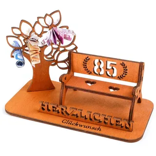 I LOVE MOM Geldgeschenk Geburtstag Holz,Selber Machen Holz-Schild Gästebuch,DIY Dreidimensionale Bäume Sitzbank Deko Zahlen für Geschenke,Hochzeiten,Partys,Geburtstage,Jubiläum (Y85)