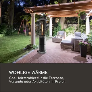 Blumfeldt Goldflame Deluxe Terrassenheizstrahler 11000 W silber