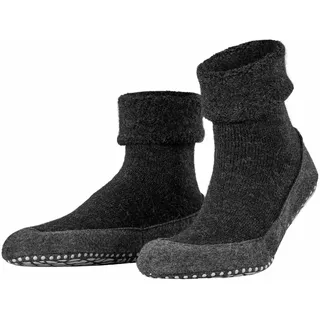 Falke Cosyshoe SO CP, Pantoffeln, Anti-Rutsch, einfarbig Dunkelgrau 41-42
