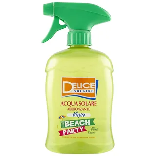 Delice Solaire Beach Party Sonnenwasser Mojito, Duft Minze & Rum, erleichtert das Bräunen, sofortige Frische, Dermatologisch getestet - 500 ml