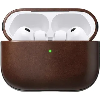 Nomad Modern Leather Case Airpods Pro 3 | Rustic Brown Horween