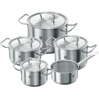 Zwilling Twin Classic Topf-Set 5-tlg. 3 x Kochtopf + Bratentopf + Stielkasserolle