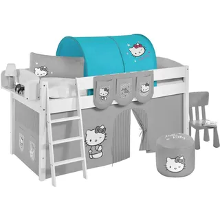 Lilokids Betttunnel Tunnel Hello Kitty Lila - für Hochbett, Spielbett und Etagenbett grün
