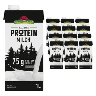Schwarzwaldmilch Milch H-Proteinmilch, Fettgehalt 0,1%, ultrahocherhitzt & homogenisert, 12x 1 Liter