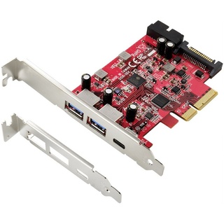 Renkforce 1+4 Port USB 3.2 Gen 2 Controllerkarte USB 3.2 Gen 2 (USB 3.1) PCIe x4