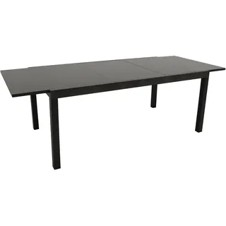 DEGAMO ELBA Ausziehtisch 180/240 x 100 x 75 cm Anthrazit/Schwarz