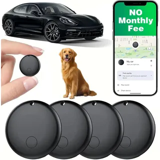 Mini-GPS-Tracker für Fahrzeuge, verstecktes Ortungsgerät für Fahrzeuge, Fahrzeugtracker ohne Abonnement, kompatibel mit „Find My“, Smart Tag mit Audio für Kinder, Schlüssel, Hunde, Gepäck, Taschen (An