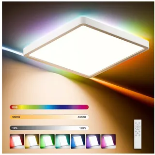 lqwell LED Deckenleuchte 24W Quadrat weiß