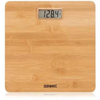 Duronic BS503 Personenwaage Bambus digital 180kg Badezimmerwaage flach Sensoren
