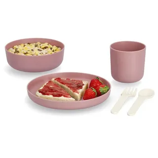 Zeller Kinder Geschirrset, Kunststoff, 5-teilig, rosé