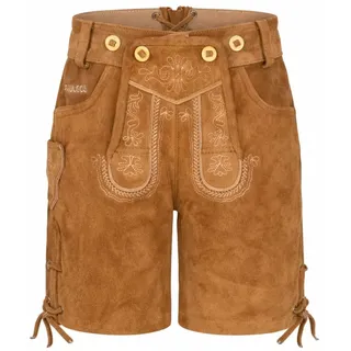 PAULGOS Lederhose Kurz Echtleder KK1 in Hellbraun | Gr.: 86/92
