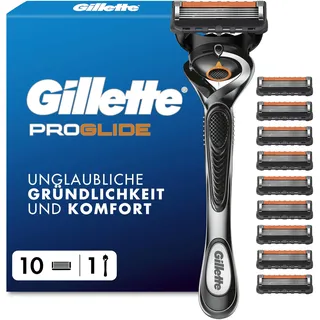 Gillette Fusion5 Proglide Flexball, für Herren, 5-fach Klinge, mit 10 Klingen
