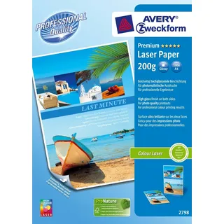 Avery Zweckform 2798 A4 hochglänzend 200 g/m2 100 Blatt