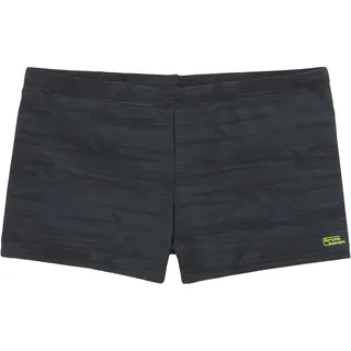 Bruno Banani Boxer-Badehose BRUNO BANANI, Herren, Gr. 8 (58/60), N-Gr, schwarz (schwarz, grau), Polyamid, bedruckt, Badehosen, mit trendigem Alloverprint