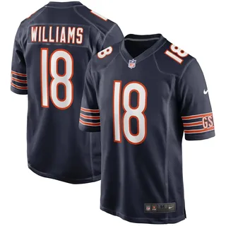 Nike Footballtrikot NIKE "Nike Trikot Chicago Bears NFL Home Game Jersey Williams 18", Herren, Gr. M, blau (mehrfarbig), 100% Polyester, Trikots