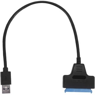 Faeymth USB 3.0 Bis 2.5 Sata Platten Adapter Kabel Ssd Sata Zu USB 3.0 Konverter - Schwarz