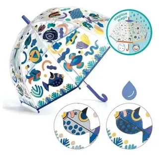 DJECO Stockregenschirm Regenschirm Fische inkl. Farbwechsel