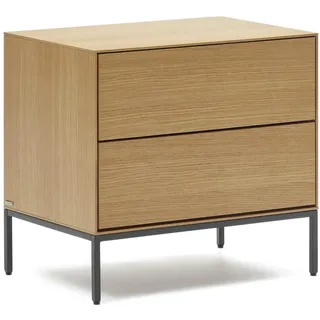 Kave Home Nachttisch Vedrana Holz Braun Eiche