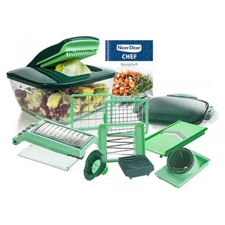 Genius Nicer Dicer Chef 15-tlg. grün Set 1