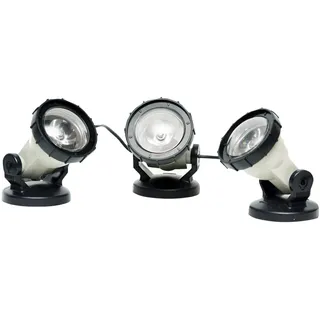 HEISSNER Teich- und Gartenlicht HighPower LED U403-T 3er Set