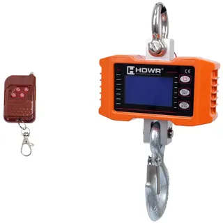 Hakenwaage 500 kg, inklusive Fernbedienung, Hängewaage, Bildschirm-Pause, Waage-Tara, LCD-Digitalanzeige, Messung in Kilogramm und Pfund, HDWR wagPRO-H500P