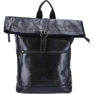 The Skandinavian Brand Leder Rucksack schwarz