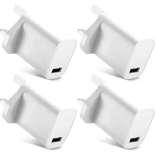 CELLONIC 4X 5W Port USB Ladegerät für 5V / 1A, 1000mA mit 5W - 1A Schnellladegerät USB Power adapter USB Netzteil Ladeadapter Steckdose Netzstec...