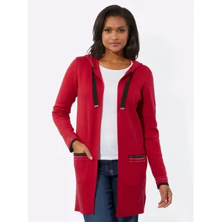 Inspirationen WITT WEIDEN Longstrickjacke in rot | Gr.: 38