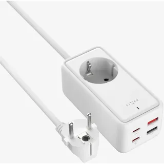 FIXED Charging Strip mit 2x USB-C 2x USB GaN III PD 65W 1,5m weiß