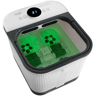 Adler AD 2184 – Deluxe Fußsprudelbad Massierer Salzbehälter Tragegriff Rollen zum einfachen Transport