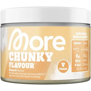 MORE Nutrition MORE Chunky Flavour, Geschmacksneutral, 150 g, vegan, Geschmackspulver zum Süßen, ohne viel Zucker und Kalorien, mit Inulin und Laktase