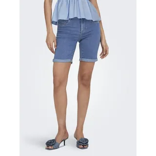 ONLY Jeansshorts ONLRAIN LIFE MID LONG DNM SHORTS NOOS blau S (36)
