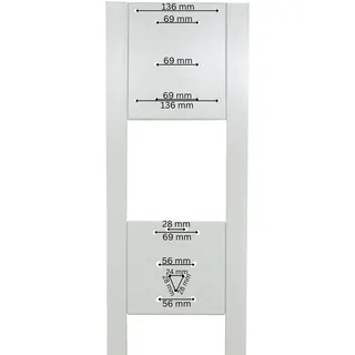 a-TroniX Standsäule für Wallbox Edelstahl weiß