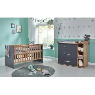 Arthur Berndt Babyzimmer Set »Alessio« 2-teilig« Spar-Set, schwarz
