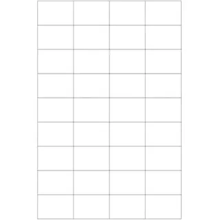 Wasserlösliche Etiketten 48,3 x 32,7 mm Größe 50 Bögen