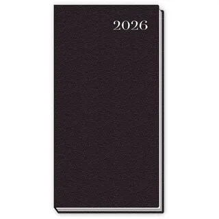 Trötsch Verlag Trötsch Taschenkalender mit Telefonverzeichnis 2026 Schwarz