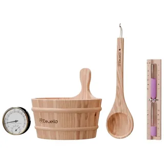 Dewello Sauna Zubehör Set 4-teilig