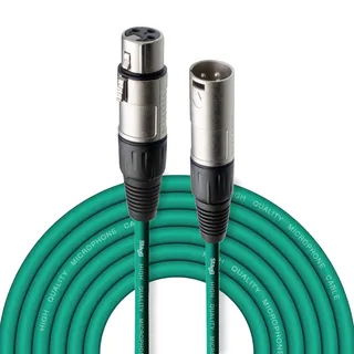 Stagg 6 m hochwertigen XLR-auf XLR-Stecker Mikrofon Kabel grün