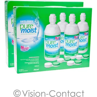 Alcon - 2x Opti-Free PureMoist / Pure Moist - 4x 300ml / 4x Behälter