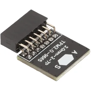 Cuifati ASUS TPM 2.0 Modul 14-Pin 2x7P Sicherheitsmodul für Win11, Verschlüsselungsprozessor für Mainboard, Ersatz-TPM-Chip 2,0 mm Rastermaß, Unterstützung für DDR3 DDR4, für Int