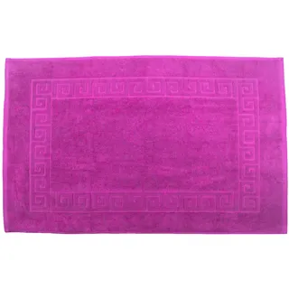 Julie Julsen Badvorleger 70 x 120 cm Premium Qualität 900 gm2 in aktuellen Farben und 4 Größen aus Baumwolle Badematte Badteppich Duschvorleger Design Spirale Pink